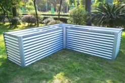 OUTFLEXX Eck-Hochbeet, Silber, Zincalume, 270x270x90x84cm -Ausgewählte Geschäfte Für Garten- Und Outdoor-Produkte 6 18173.jpg