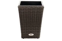 Ploß Rocking Pflanzgefäß, Grau/braun-meliert, Polyrattan, Konisch, 28x28x40 Cm, Kunststoffeinsatz -Ausgewählte Geschäfte Für Garten- Und Outdoor-Produkte 6 18198.jpg