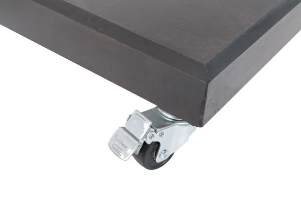 OUTFLEXX Schirmständer, Granit, 75x75x12,5cm, 90kg, Mit Lenkrollen 8 OUTFLEXX Schirmständer, Granit, 75x75x12,5cm, 90kg, Mit Lenkrollen – Bild 6