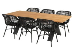 HARTMAN Xanadu Esstisch, Xerix, Alu / Teakholz, 220 X 100 Cm, X-Gestell -Ausgewählte Geschäfte Für Garten- Und Outdoor-Produkte 6 20405.jpg