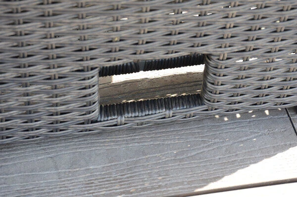 OUTFLEXX Dining Tisch, Grau, Polyrattan, 140x80x53/69cm, Höhenverstellbar 8 OUTFLEXX Dining Tisch, Grau, Polyrattan, 140x80x53/69cm, Höhenverstellbar – Bild 6