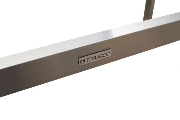 OUTFLEXX Rollliege, Taupe, Edelstahl/Textilene, Verstellbare Rückenlehne, 212x71x36cm 8 OUTFLEXX Rollliege, Taupe, Edelstahl/Textilene, Verstellbare Rückenlehne, 212x71x36cm – Bild 6