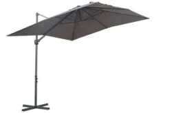 OUTFLEXX Ampelschirm, Anthrazit, Pulverbesch. Aluminium, 250x250cm, Inkl. Plattenständer -Ausgewählte Geschäfte Für Garten- Und Outdoor-Produkte 7 18354.jpg