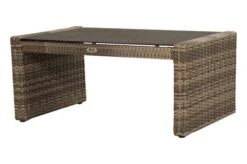 Ploß Rabida Couchtisch, Champagner-meliert, Polyrattan, 97x60x44 Cm, Glasplatte In Steinoptik -Ausgewählte Geschäfte Für Garten- Und Outdoor-Produkte 7 20171.jpg