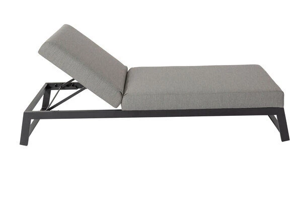 OUTFLEXX Allure Sonnenliege, Flanelle, Alu/Sunbrella, 211 X 74 X 44,5 Cm, Verstellbare Kopfstütze 9 OUTFLEXX Allure Sonnenliege, Flanelle, Alu/Sunbrella, 211 X 74 X 44,5 Cm, Verstellbare Kopfstütze – Bild 7