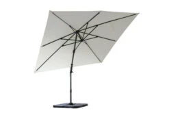 OUTFLEXX Ampelschirm, Creme, Pulverbesch. Aluminium, 300x300 Cm, Inkl. Plattenständer, Twist-Funktion -Ausgewählte Geschäfte Für Garten- Und Outdoor-Produkte 8 16108.jpg