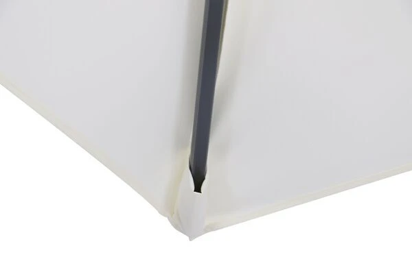 OUTFLEXX Ampelschirm, Anthrazit/creme, Pulverbesch. Aluminium, 400x300cm, Inkl. Plattenständer 10 OUTFLEXX Ampelschirm, Anthrazit/creme, Pulverbesch. Aluminium, 400x300cm, Inkl. Plattenständer – Bild 8