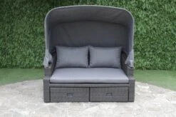 OUTFLEXX Fontana Loungebett, Grau, Polyrattan, Doppel-halbrund, Mit Unterschiebbaren Hockern, Dach Klappbar -Ausgewählte Geschäfte Für Garten- Und Outdoor-Produkte 8 18545.jpg