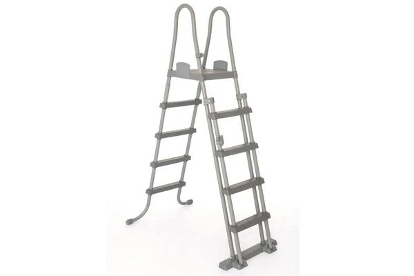 BESTWAY Power Steel Pool Mit Gestell, Grau, 549x274x122cm, Mit Filterpumpe, Leiter, Abdeckplane 10 BESTWAY Power Steel Pool Mit Gestell, Grau, 549x274x122cm, Mit Filterpumpe, Leiter, Abdeckplane – Bild 8