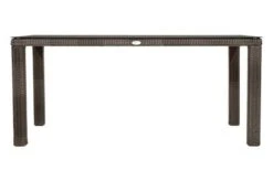 Ploß Rocking Dining Tisch, Grau/braun-meliert, Polyrattan, 170 X 90 Cm, Glasplatte In Steinoptik -Ausgewählte Geschäfte Für Garten- Und Outdoor-Produkte 8 20157.jpg