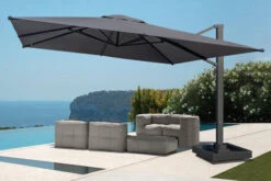 OUTFLEXX Ultimate XL Ampelschirm, Anthrazit/grau, Alu/Spuncrylic®, 450x450cm, Inkl. Befüllbarem Schirmständer -Ausgewählte Geschäfte Für Garten- Und Outdoor-Produkte 8 20367.jpg