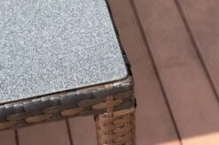 OUTFLEXX Dining Tisch, Braun Marmoriert, Polyrattan, 180 X 100 Cm, Tischplatte Spraystone, 6mm -Ausgewählte Geschäfte Für Garten- Und Outdoor-Produkte 8 20665.jpg