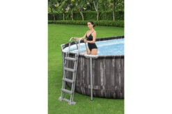 BESTWAY Power Steel Pool, Holz-Optik (dunkelgrau), TriTech, 732x366x122cm, Oval, Mit Filterpumpe, Leiter, Abdeckplane -Ausgewählte Geschäfte Für Garten- Und Outdoor-Produkte 8 21942.jpg