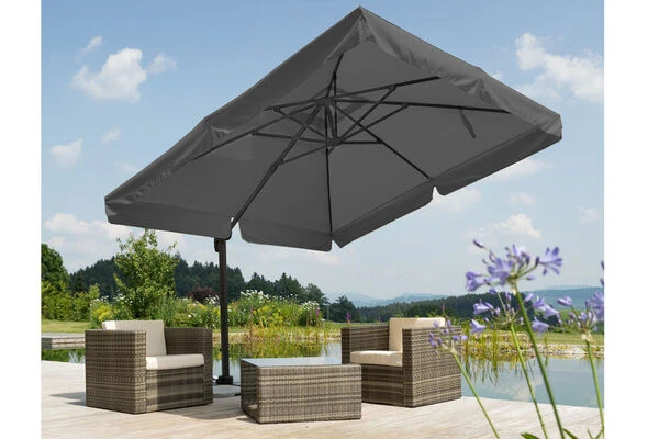 Schneider® SCHNEIDER Rhodos Ampelschirm, Anthrazit, Quadratisch, 300 X 300 Cm 10 Schneider® SCHNEIDER Rhodos Ampelschirm, Anthrazit, Quadratisch, 300 X 300 Cm – Bild 8