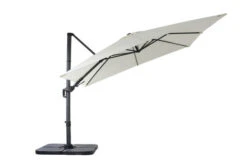 OUTFLEXX Ampelschirm, Creme, Pulverbesch. Aluminium, 300x300 Cm, Inkl. Plattenständer, Twist-Funktion -Ausgewählte Geschäfte Für Garten- Und Outdoor-Produkte 9 16108.jpg