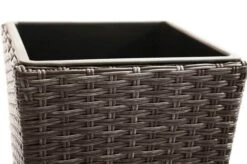 Ploß Rocking Pflanzgefäß, Grau/braun-meliert, Polyrattan, Konisch, 28x28x60 Cm, Kunststoffeinsatz -Ausgewählte Geschäfte Für Garten- Und Outdoor-Produkte 9 18199.jpg