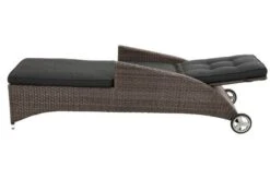 Ploß Rocking Comfort Rollliege, Grau/braun-meliert, Polyrattan, 195x65x42cm, Verstellbar, Hohe Sitzhöhe -Ausgewählte Geschäfte Für Garten- Und Outdoor-Produkte 9 18208.jpg
